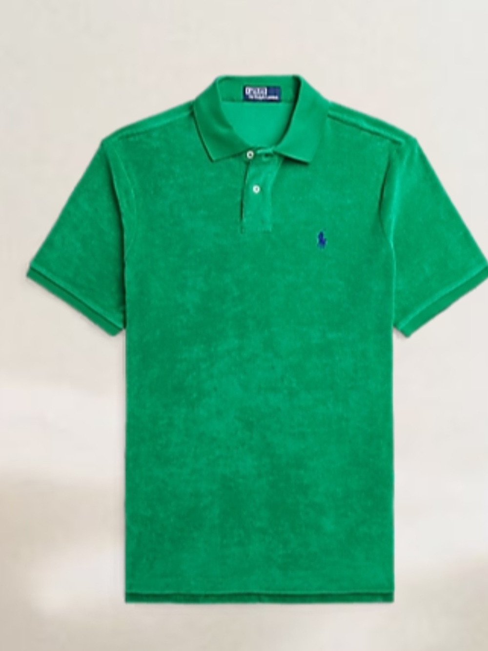 Polo by Ralph Lauren Bright Green Terry Polo with Navy Pony